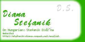 diana stefanik business card